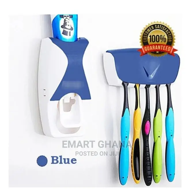 Automatic Toothpaste Dispenser and Toothbrush Holder