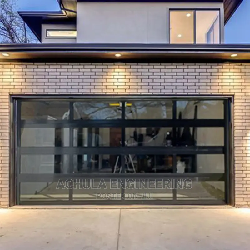 Tempered Frosted Automated Glass Garage Door