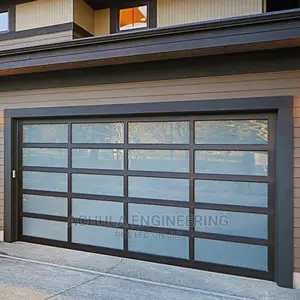 Tempered Frosted Automated Glass Garage Door