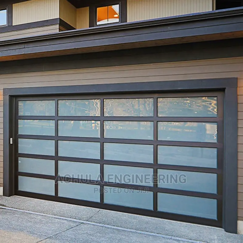 Tempered Frosted Automated Glass Garage Door
