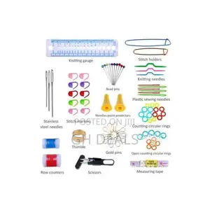 100PCS Set Crochet Hooks Knitting Knit Kit With Gauge
