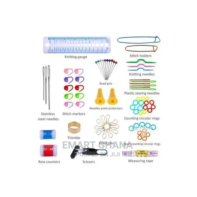 100PCS Set Crochet Hooks Knitting Knit Kit With Gauge