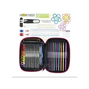 100PCS Set Crochet Hooks Knitting Knit Kit With Gauge