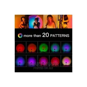 USB Sunset Lamp With 4PCS Different Colors Films 360 Degree