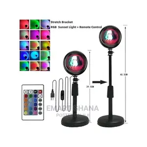 USB Sunset Lamp With 4PCS Different Colors Films 360 Degree