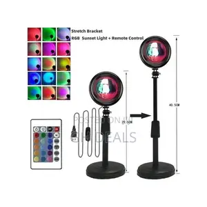 USB Sunset Lamp With 4PCS Different Colors Films 360 Degree