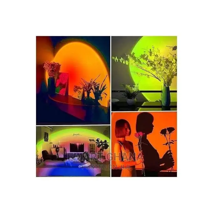 USB Sunset Lamp With 4PCS Different Colors Films 360 Degree