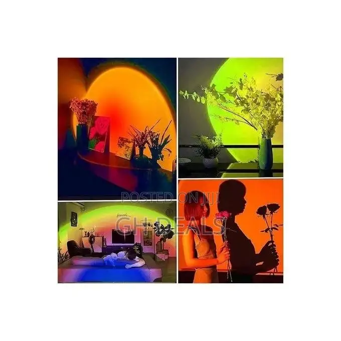 USB Sunset Lamp With 4PCS Different Colors Films 360 Degree