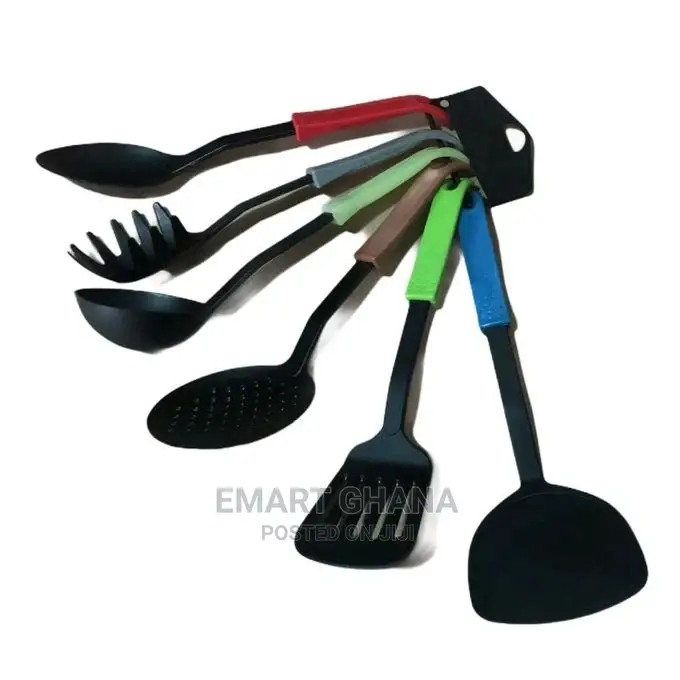 Non Stick Laddle Set 6pcs Heat Resistant Non-Stick Spoons