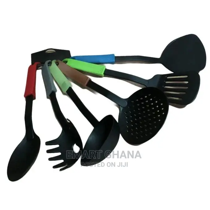 Non Stick Laddle Set 6pcs Heat Resistant Non-Stick Spoons