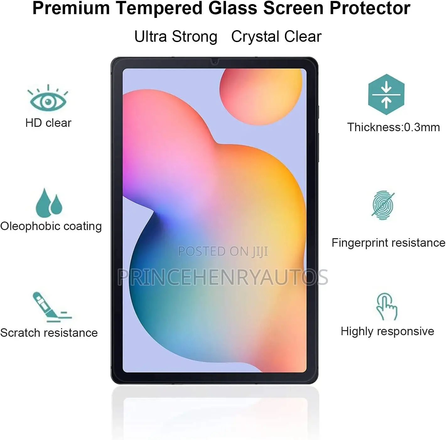 Galaxy Tab S6 Lite/Sm-P610 Screen Protector, Tempered Glass