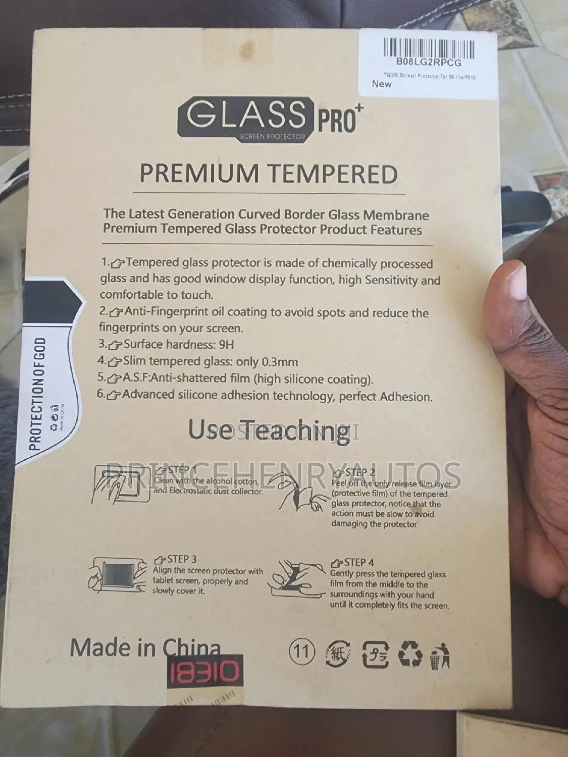 Galaxy Tab S6 Lite/Sm-P610 Screen Protector, Tempered Glass