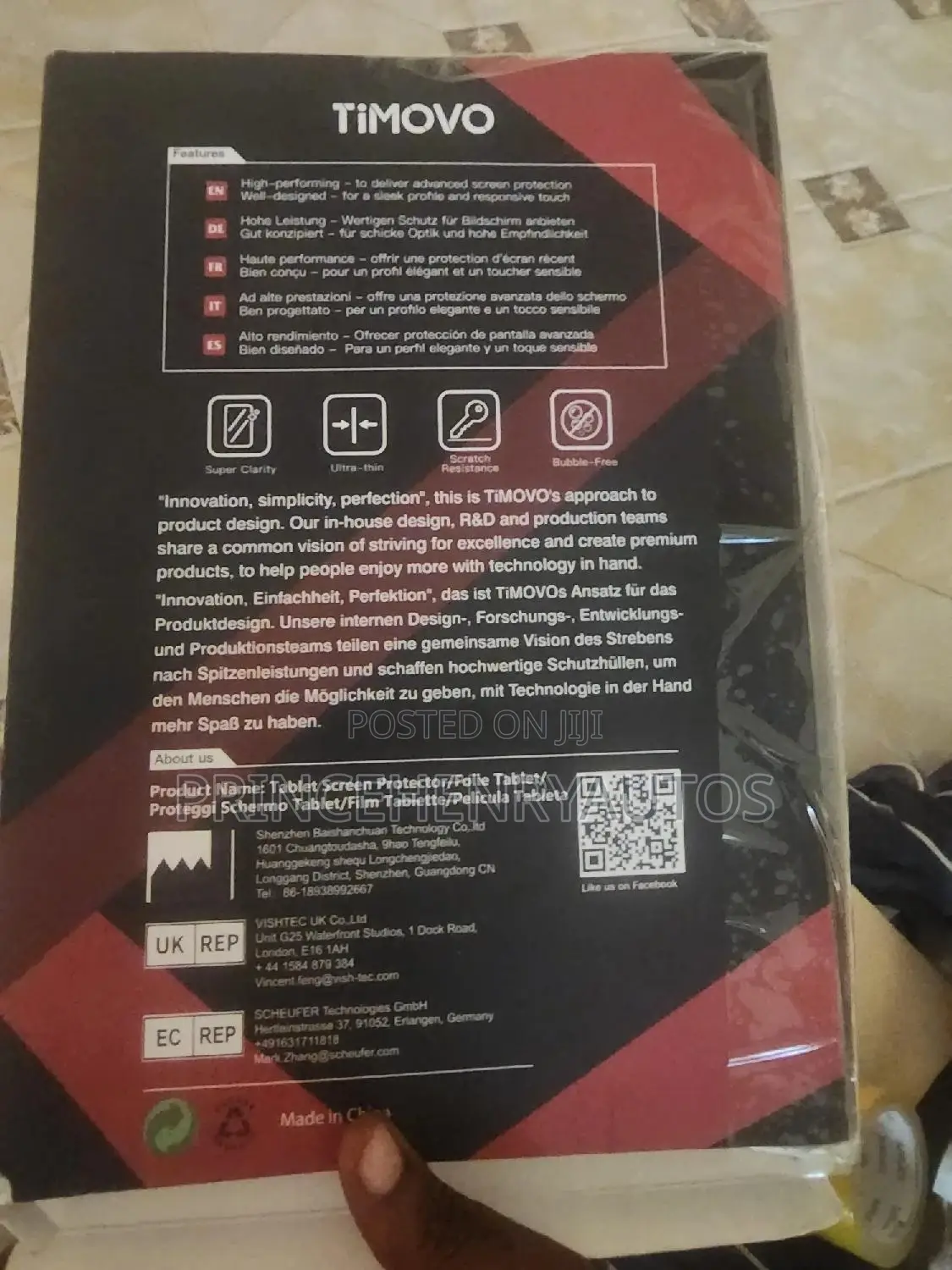 Timovo Tempered Glass Screen Protector Tab A8 10.5
