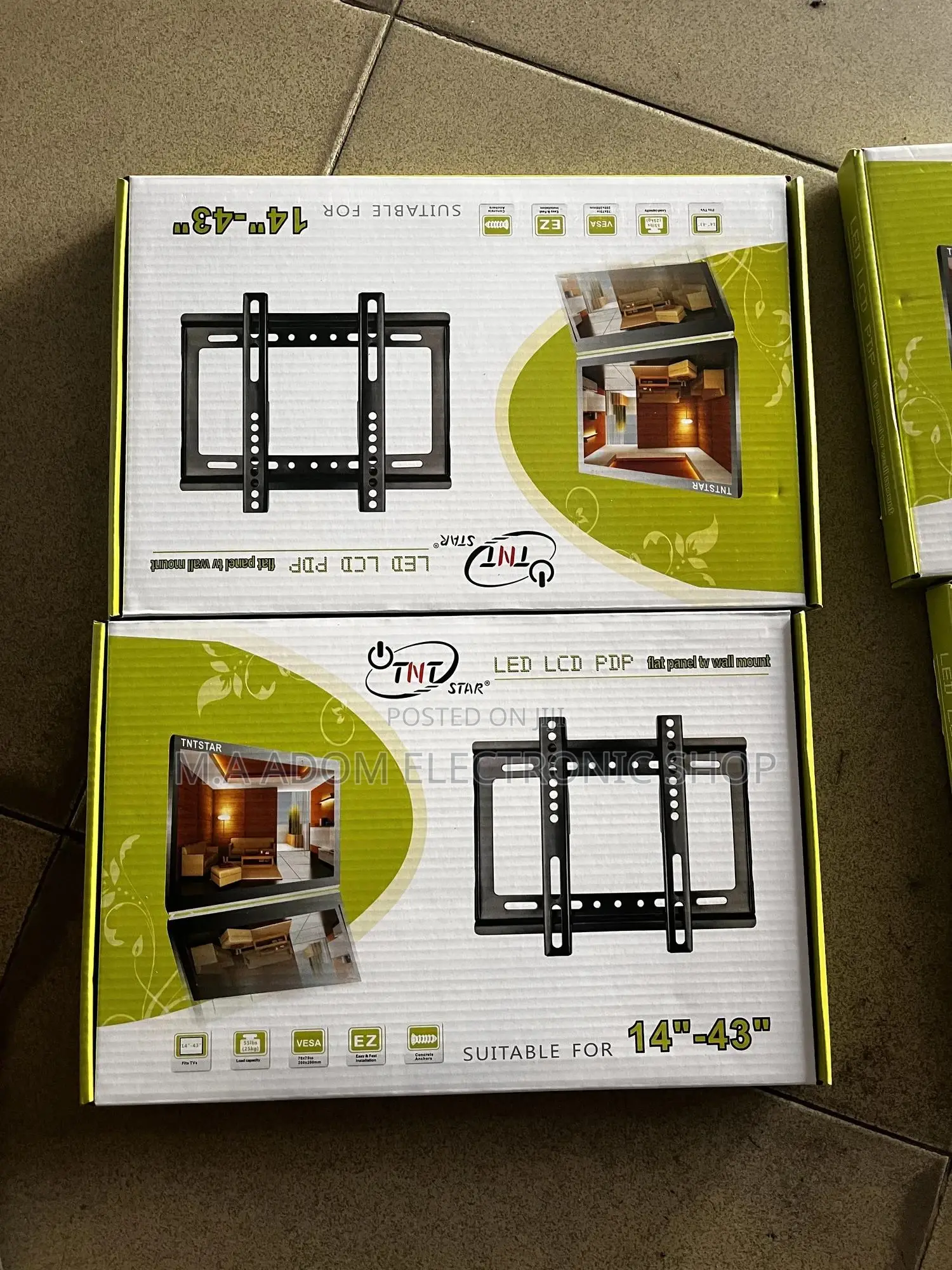 Suitable for Tv Between 14inches to 43 Inches