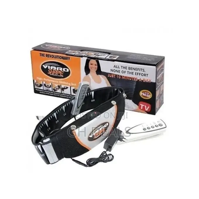 Vibroaction Smart Slimming Massage Belt- White/Black