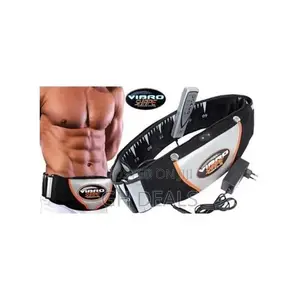 Vibroaction Smart Slimming Massage Belt- White/Black