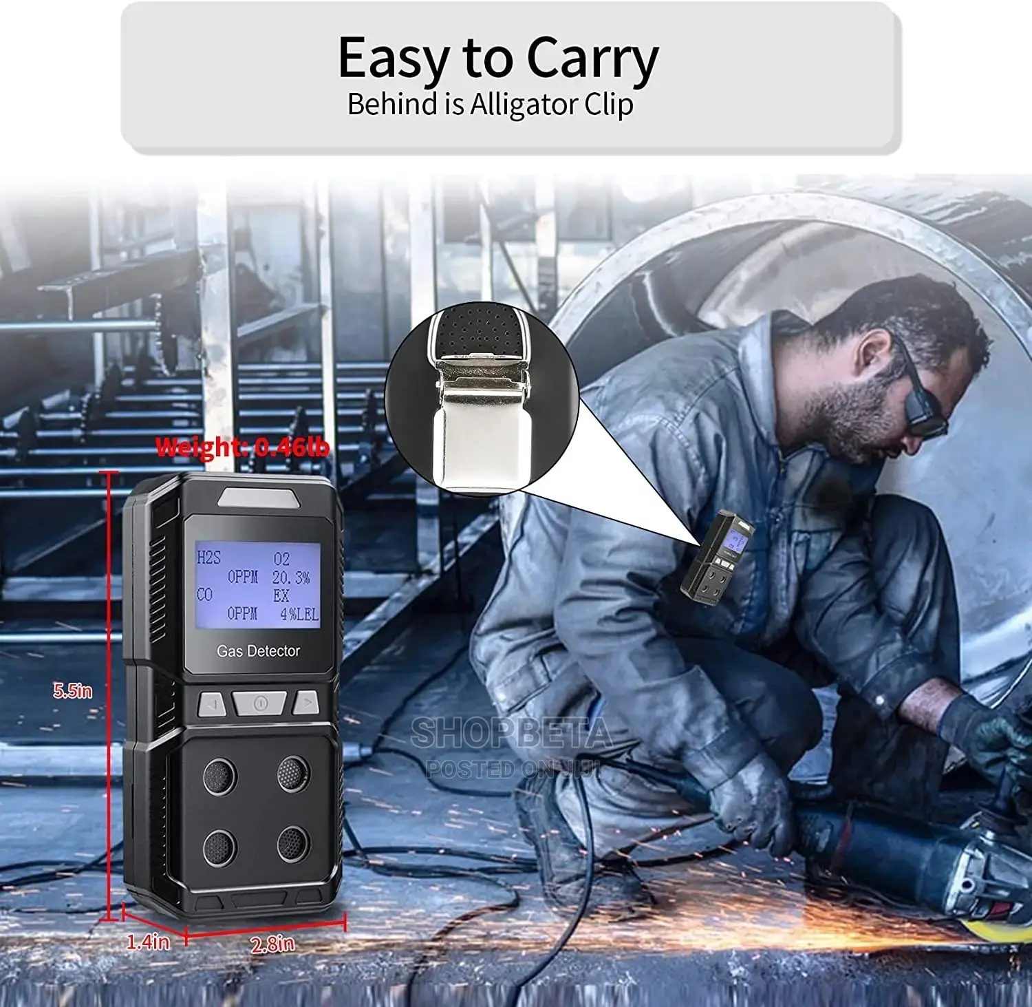 4 In 1 Multi Gas Leak Detector