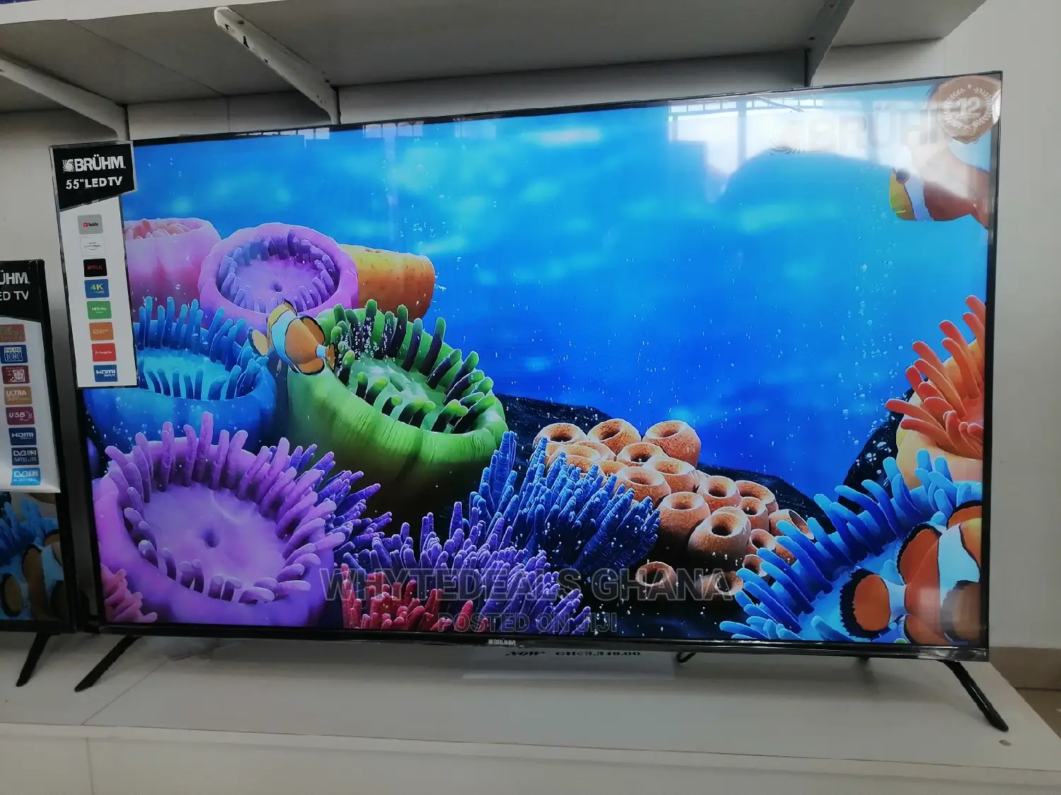 BRUHM 32 Inch Smart Satellite Android LED TV