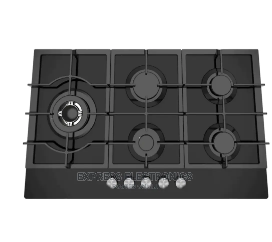 Stainless Steel Hob 5 Burners, Front Controls Defendi Burner