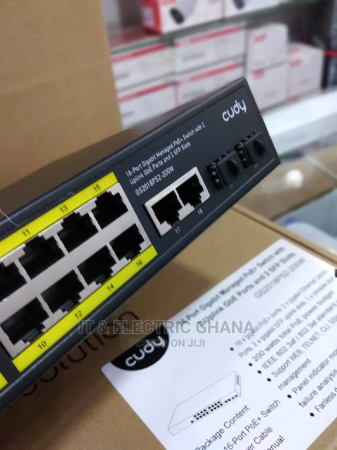16 Port Layer 2 Managed Switch With 2gigabit Uplink 2 SFP
