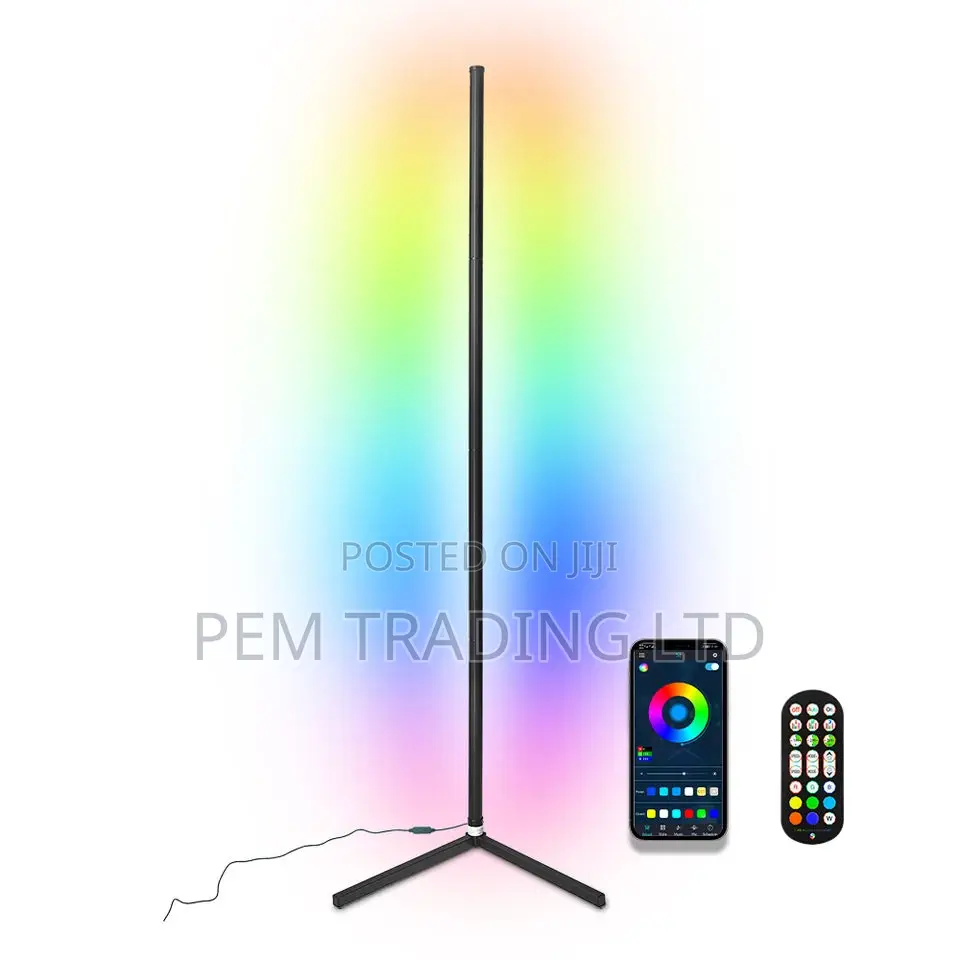 L Shape RGB Led Tube Light Floor Lamp