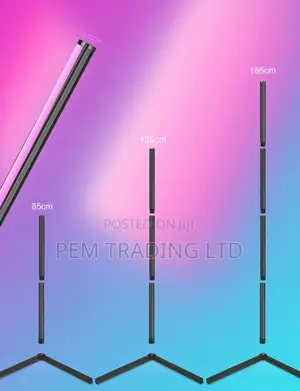 L Shape RGB Led Tube Light Floor Lamp