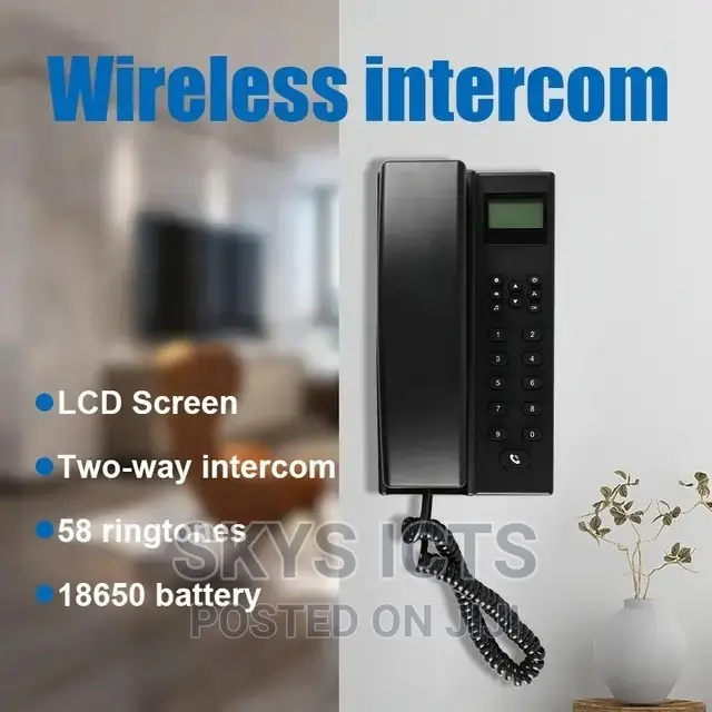 Wireless Intercom With Lcd