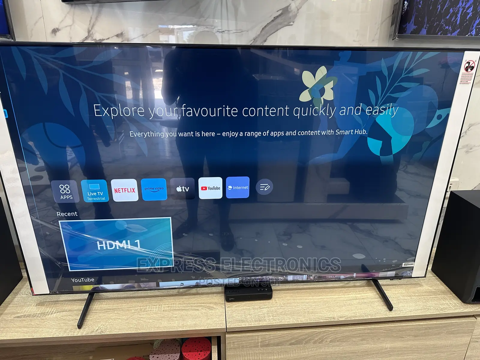 Processor Crystal Display Samsung 55”Series 9 UHD Tv