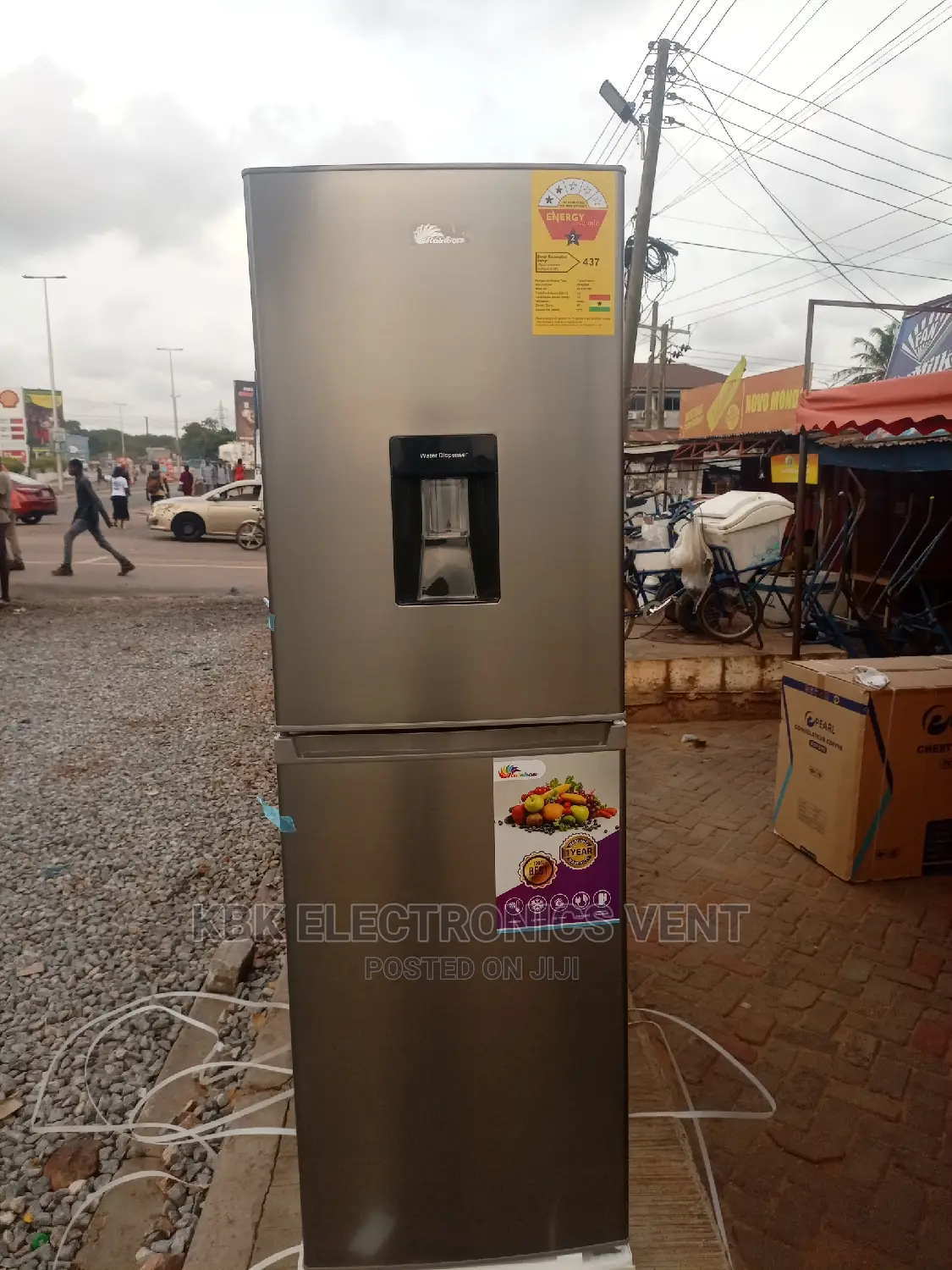 Rainbow 260ltr Double Door Fridge Water Dispenser