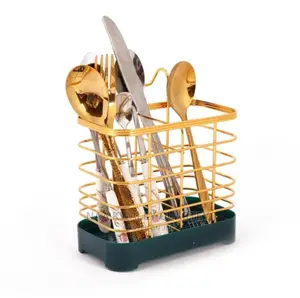 Gold Plated Cutlery Holder