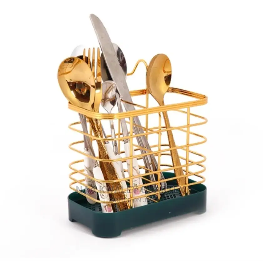 Gold Plated Cutlery Holder