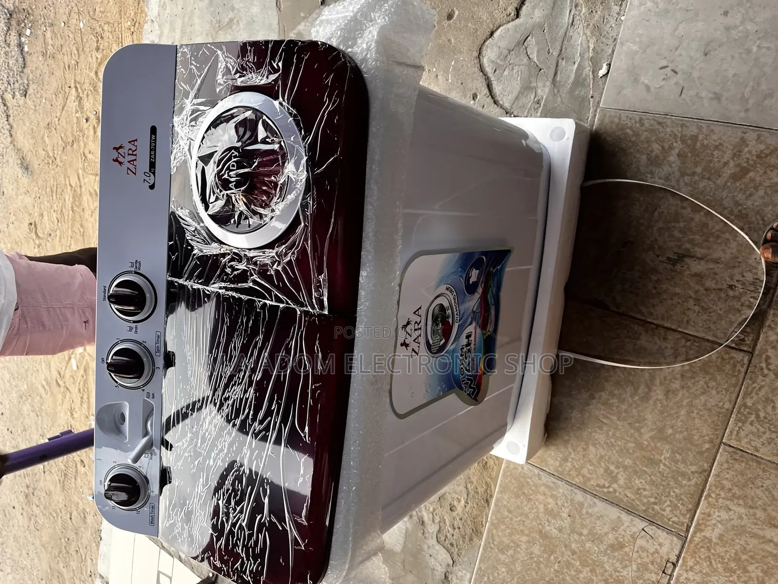 White Colour 7kg Zara Washing Machine