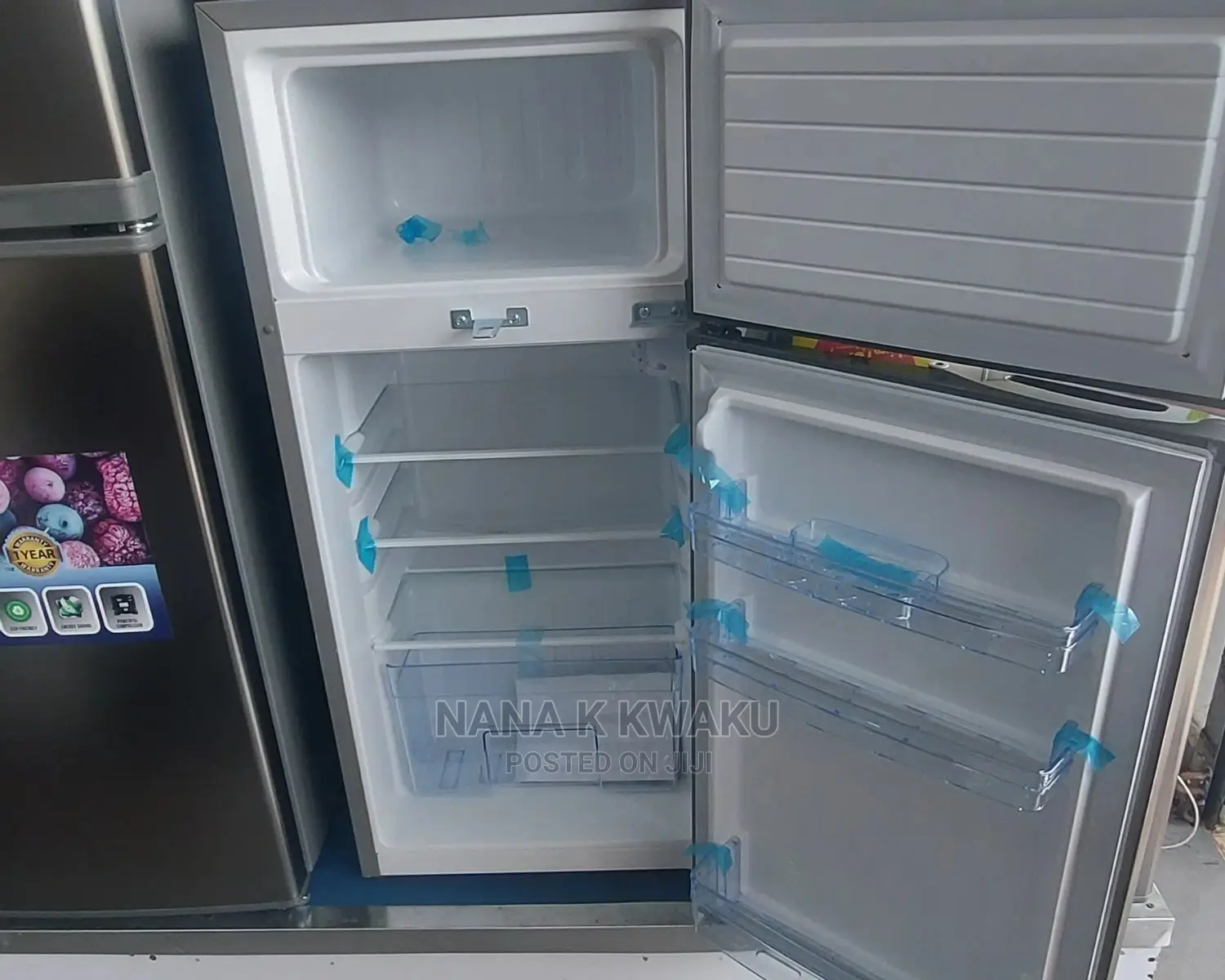 Pearl Pf16 Double Door Fridge With Top Freezer