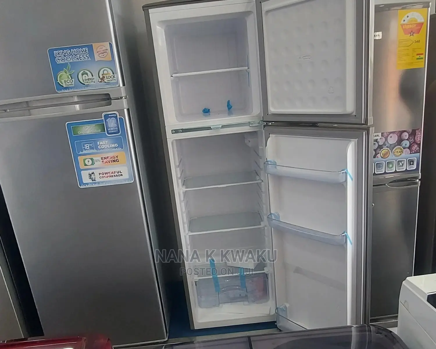 Pearl Pf270 Double Door Fridge With Bottom Freezer
