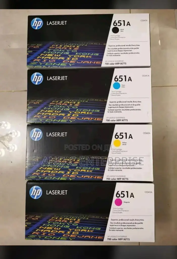 Hp Toner 651a All Colors Original