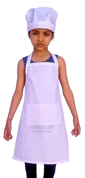 Kids Apron With Chef Cap