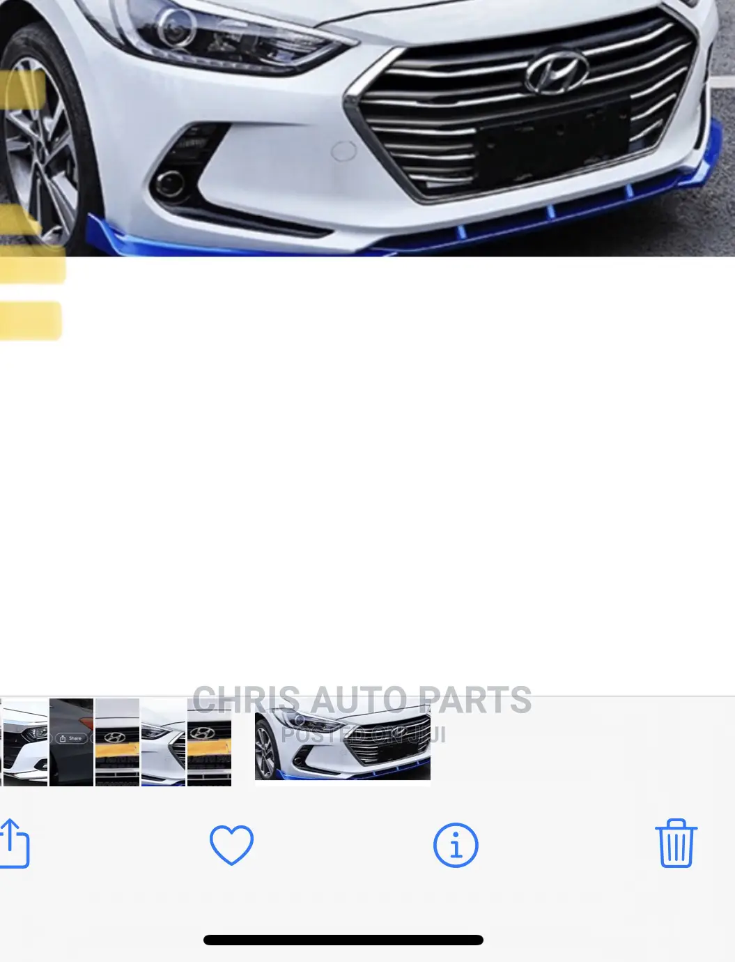 Elantra 17-18 Bumper Spec Available