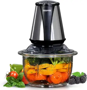 Geepas 400W Mini Food Processor | 1.2L Glass Jar Bowl