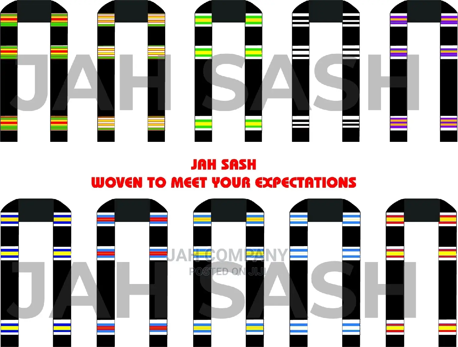 Plain Kente Sash