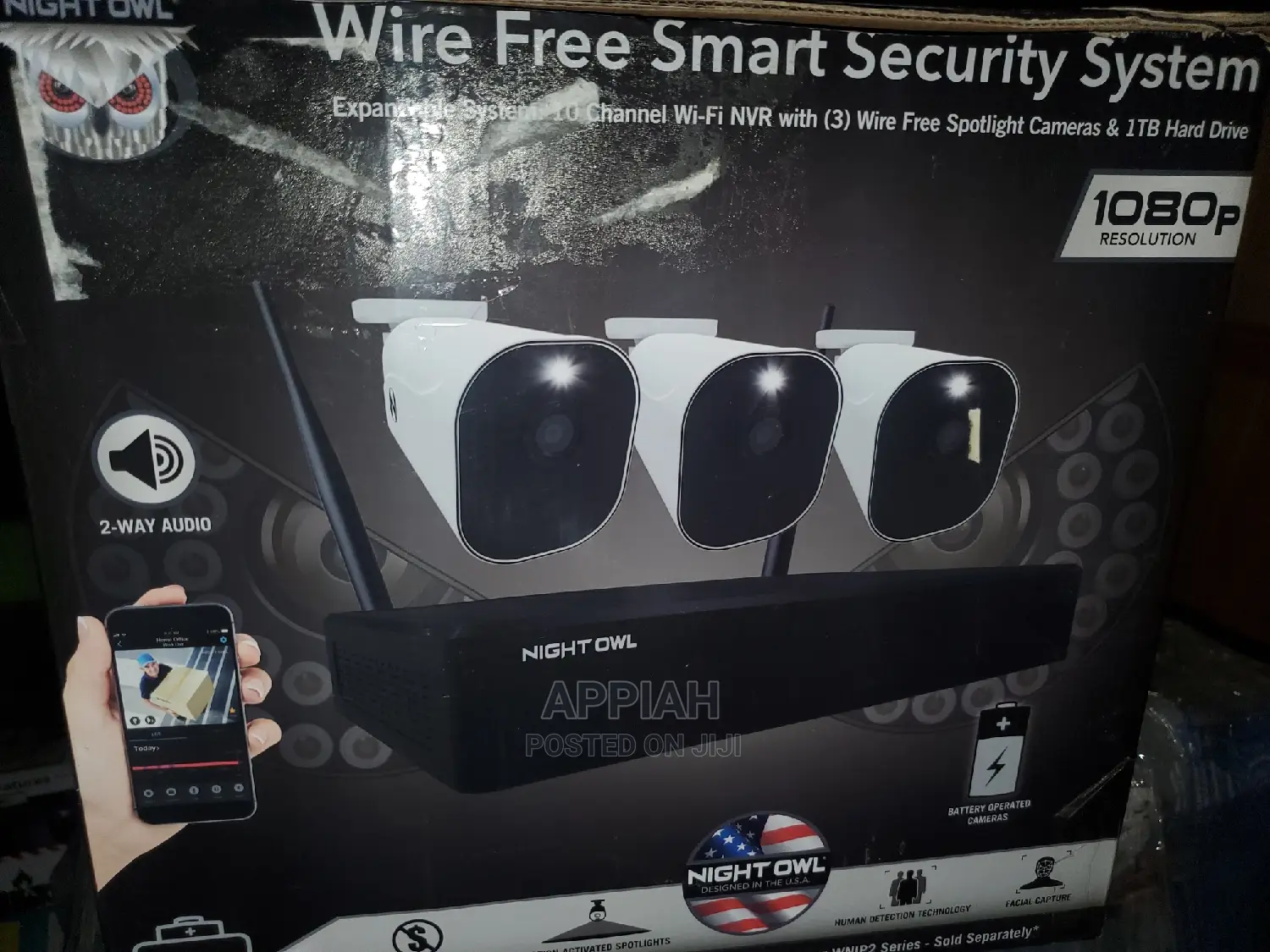 Night Owl Security Camera With Inbuilt Battery