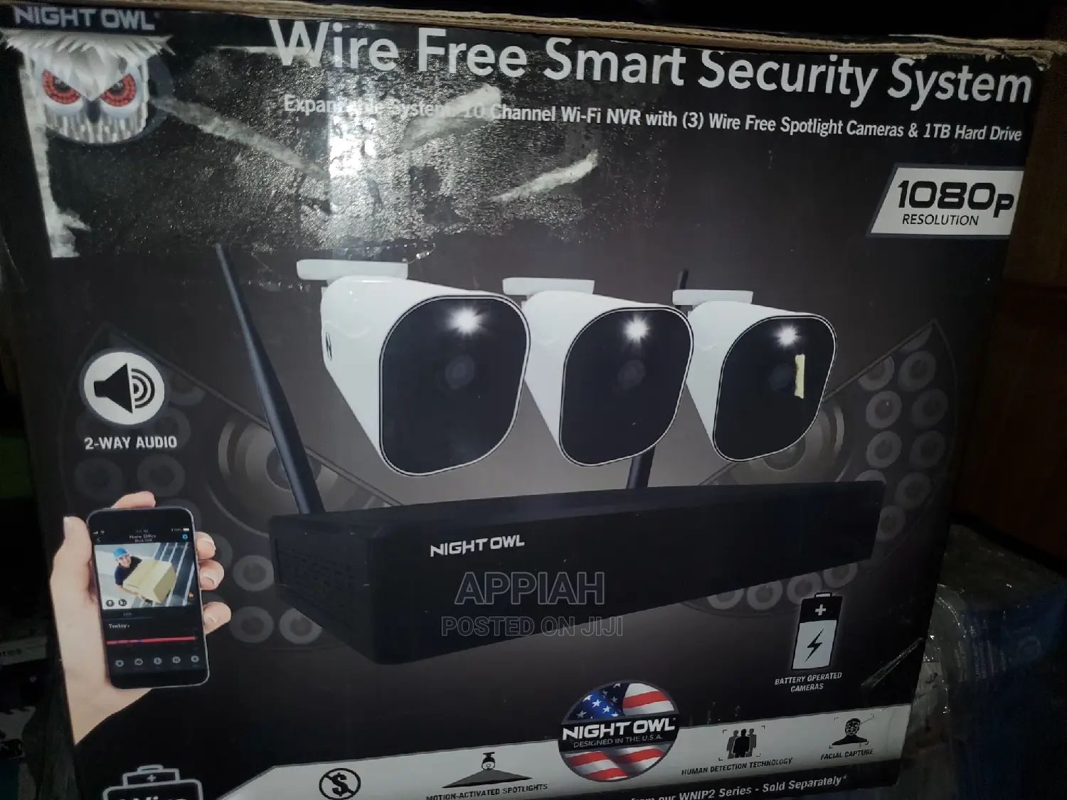 Night Owl Security Camera With Inbuilt Battery