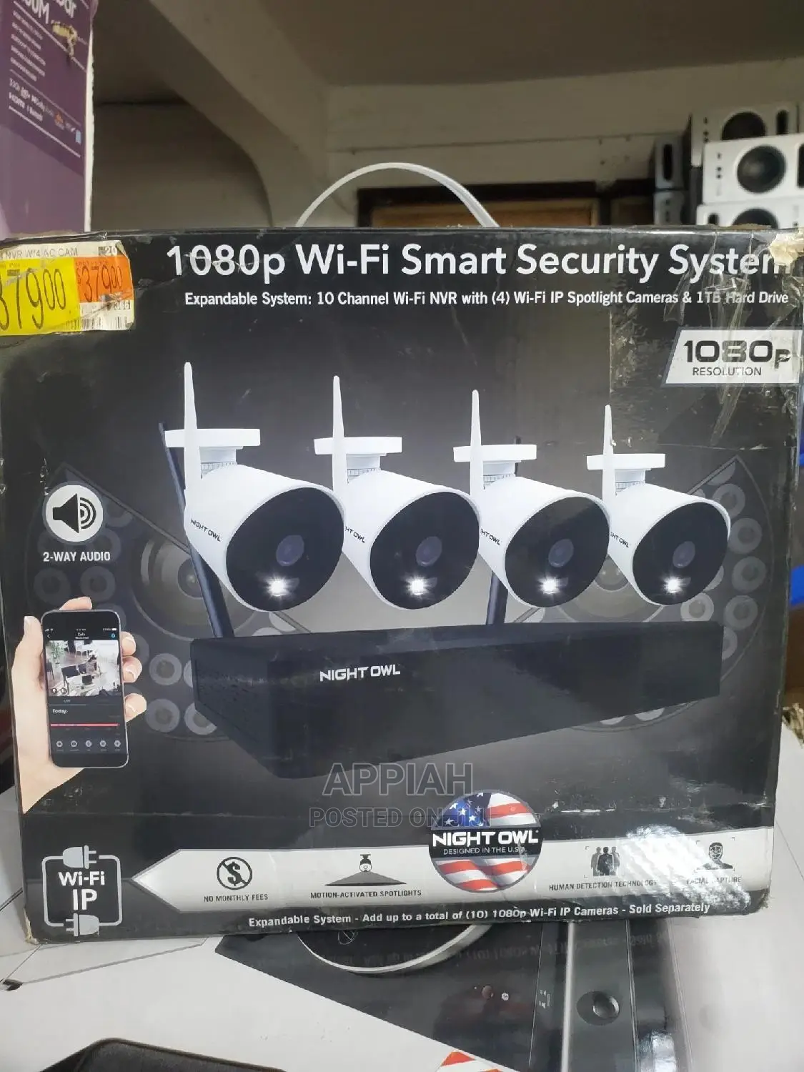 Night Owl 10 Channel Wi-Fi NVR With 4 1080p Wi-Fi Camera