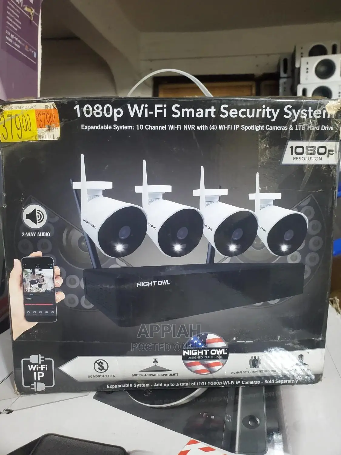 Night Owl 10 Channel Wi-Fi NVR With 4 1080p Wi-Fi Camera