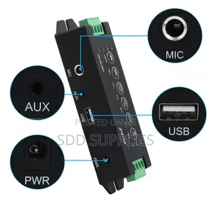 200w Bluetooth Power Amplifier Receiver Aux Ceiling Music