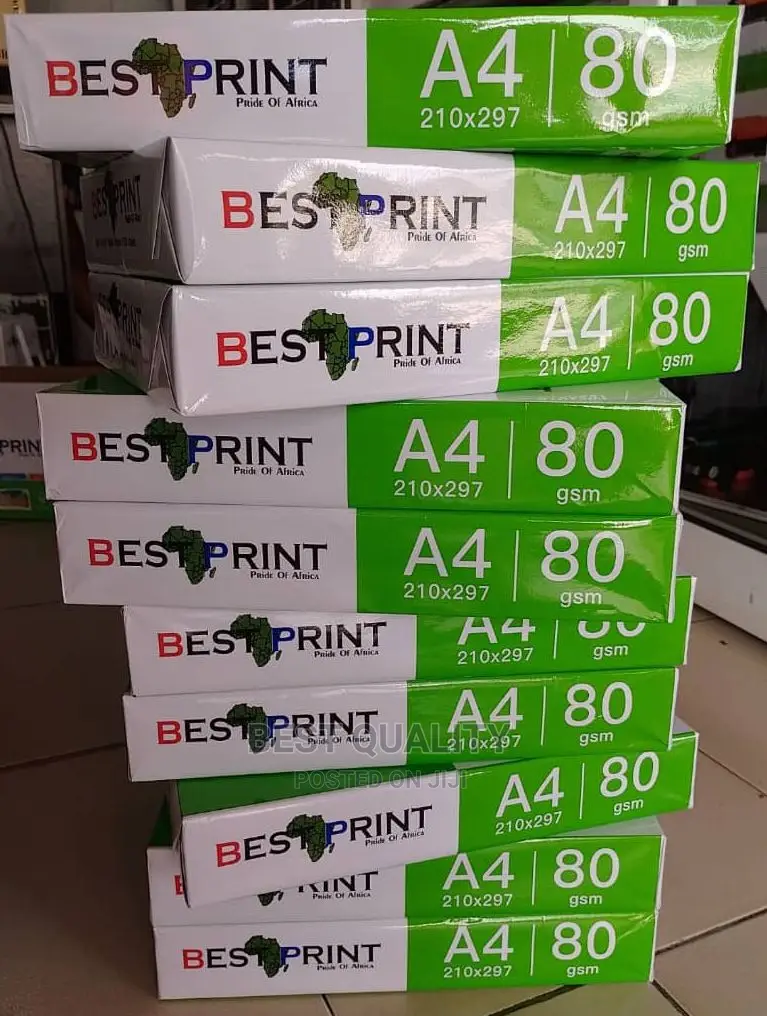 Best Print A4 Paper 80 GSM X 5 Reams X 2500 Sheets in a Box