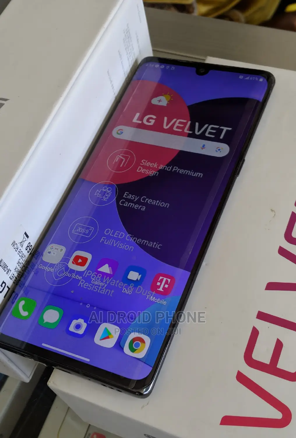 New LG Velvet 5G 128 GB Silver