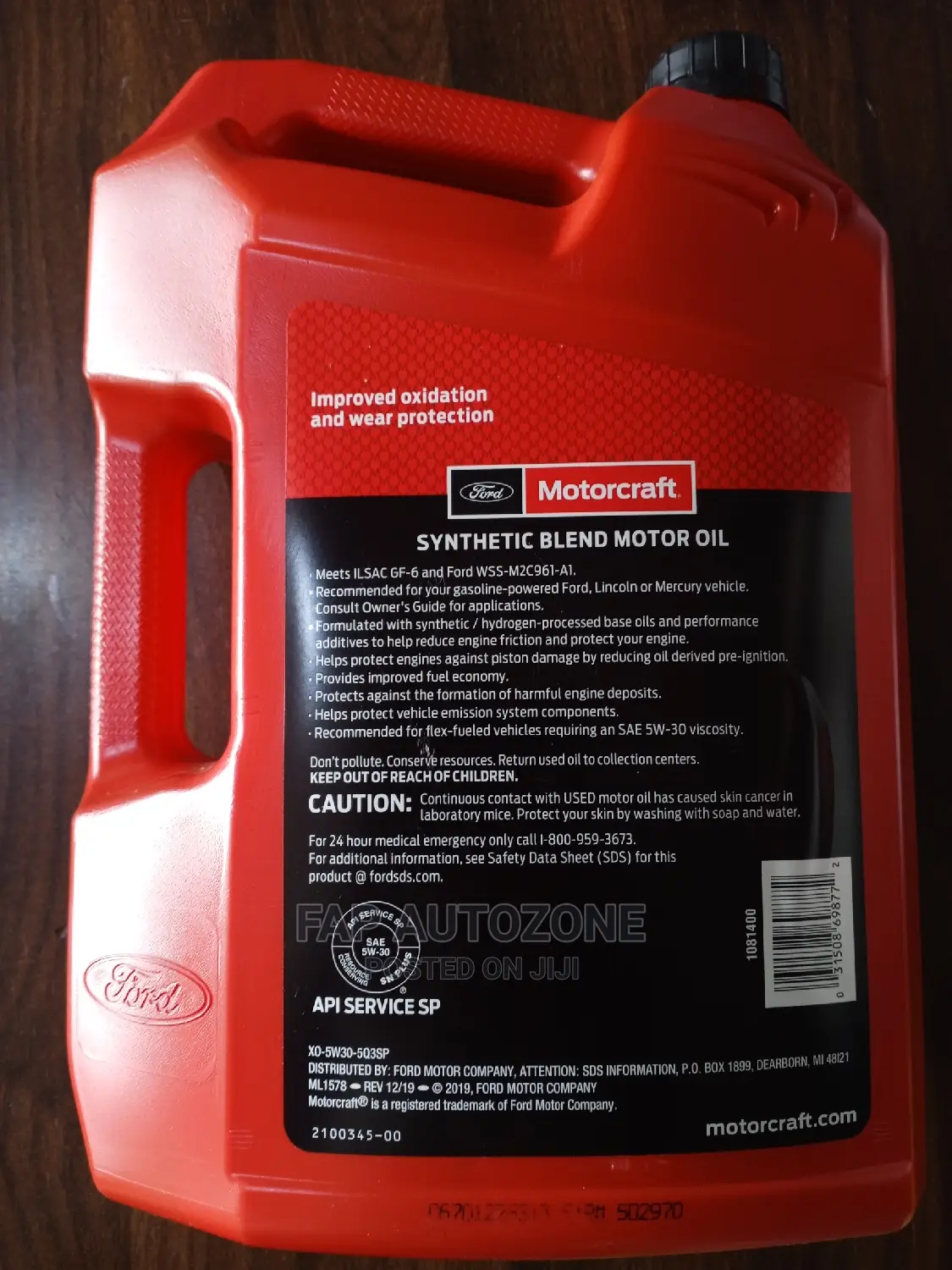 Original Motorcraft Engine Oil 5w30 From Usa