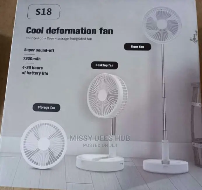 Cordless Rechargeable Foldable Fan