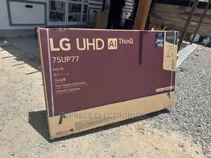 Glossy Diagonal Display UHD LG 75”Series Up77 Tv +Theater