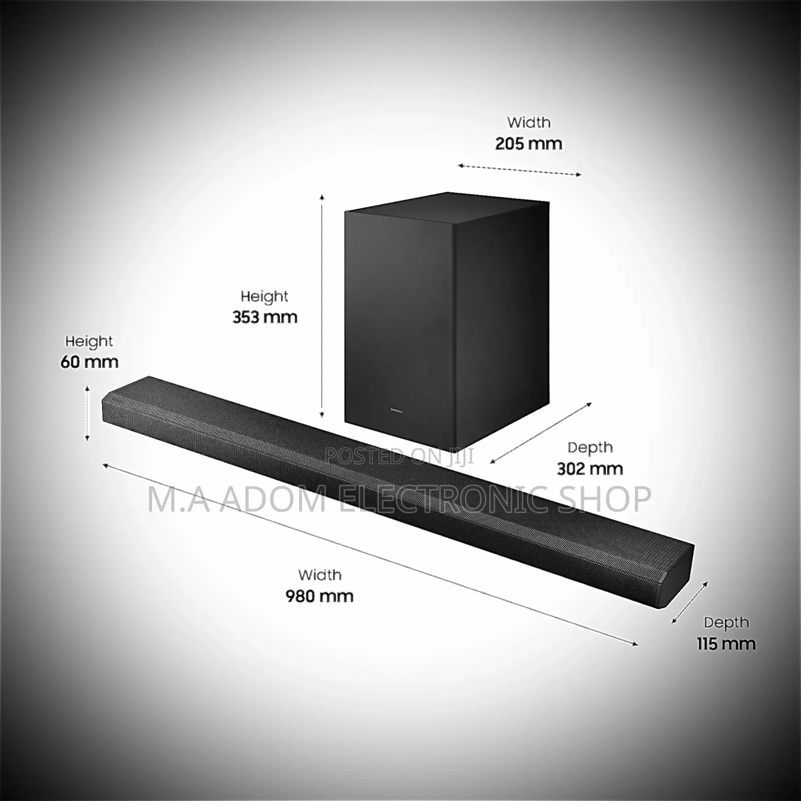 Samsung 430watts 3.1ch Dolby Atmos Wireless Sound Bar